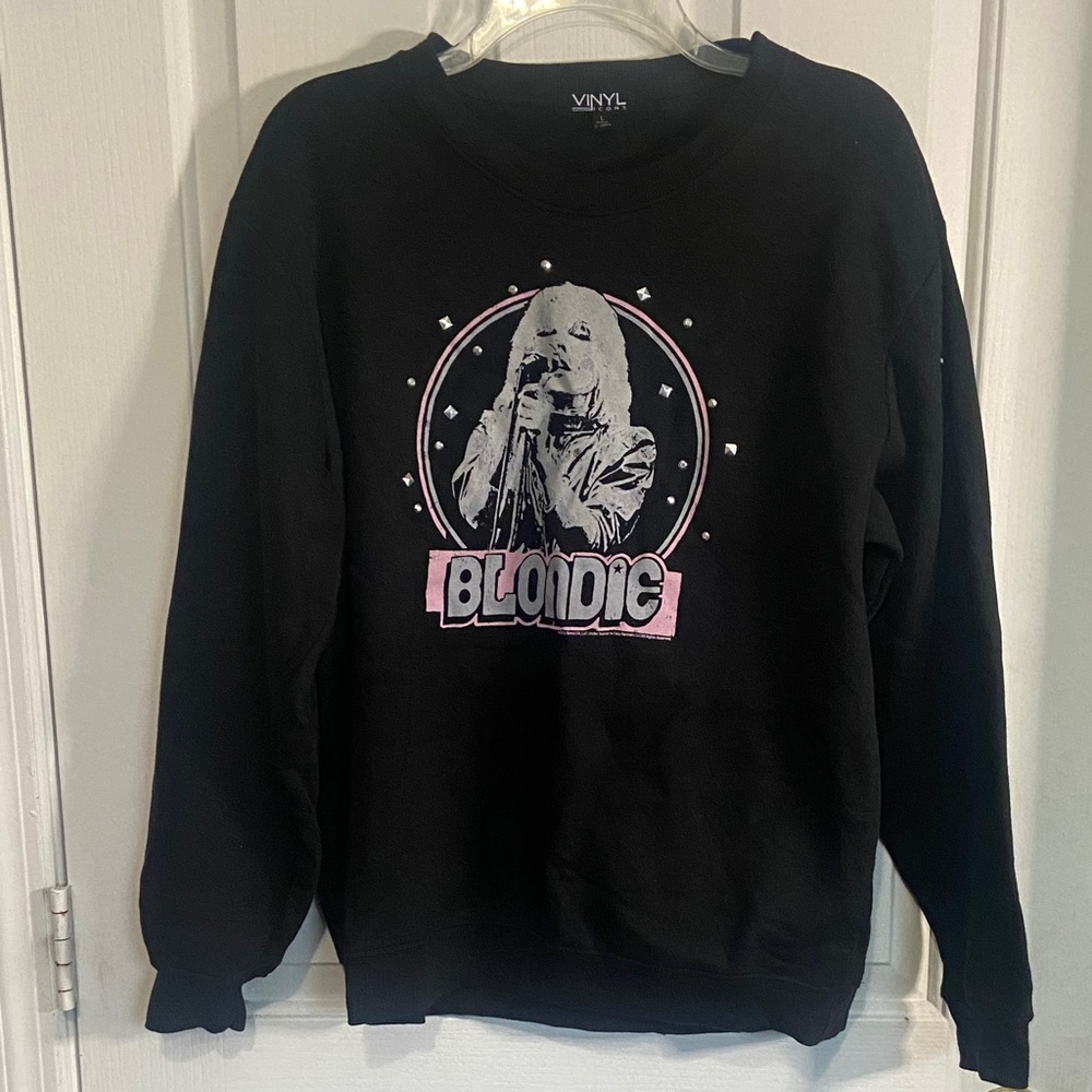 Vinyl Women's Black Graphic Sweater